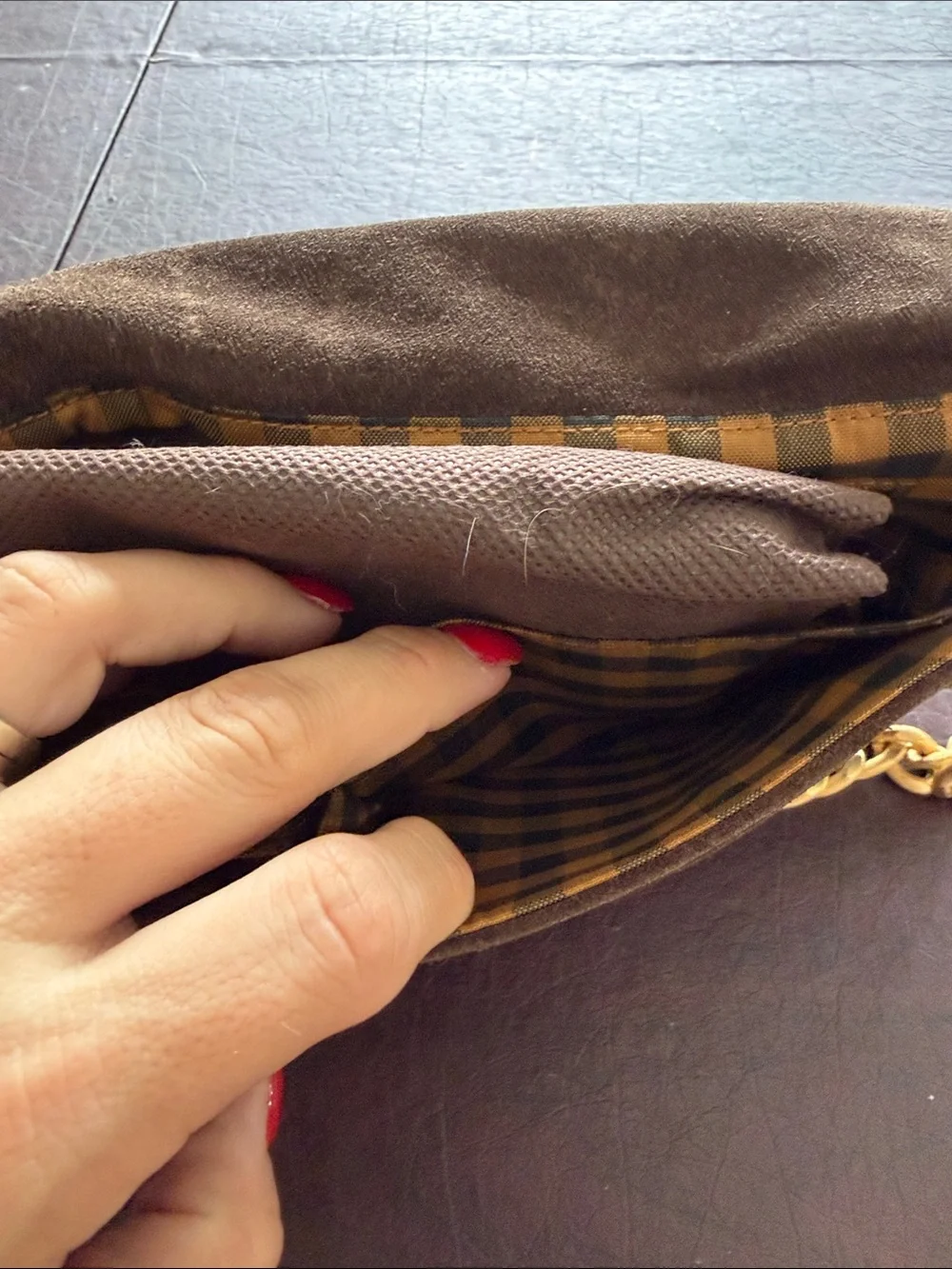 Eric Javits Leopard Print Faux Fur Clutch in Brown and Black NWOT